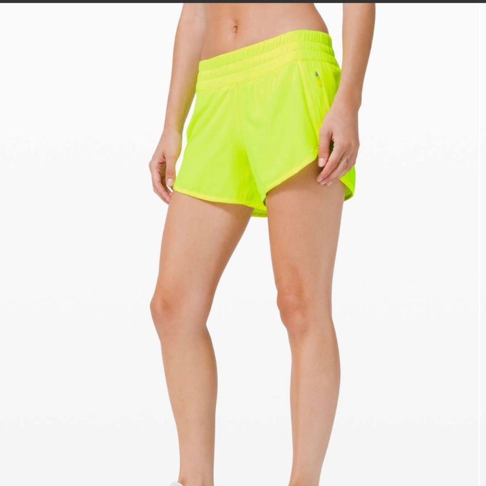 Lululemon Tracker Short - Highlight Yellow -Size 6